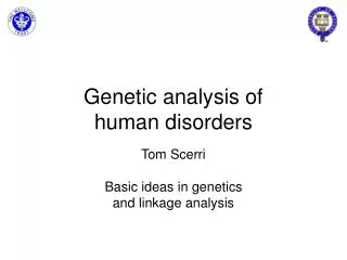 Genetic analysis of human disorders