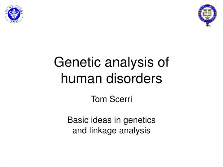 genetic analysis of human disorders