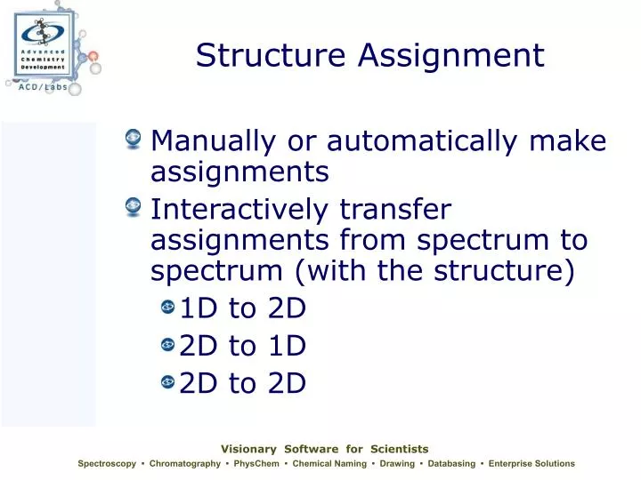 structure assignment
