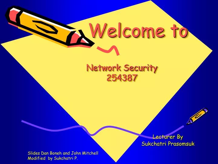 welcome to network security 254387