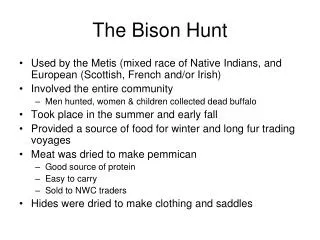 The Bison Hunt