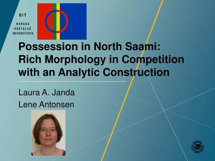 possession in north saami rich morphology in competition with an analytic construction