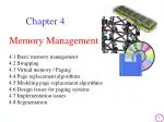 Memory Management - slide 1