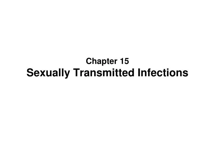 chapter 15 sexually transmitted infections