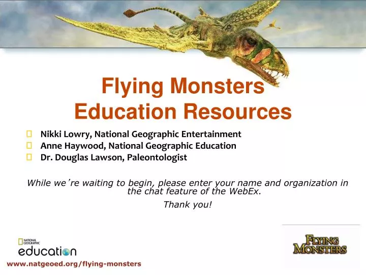 flying monsters education resources