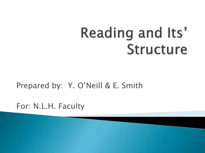 reading and its structure