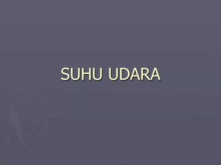 suhu udara