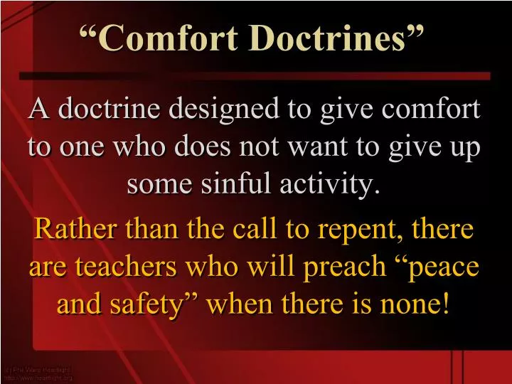 comfort doctrines