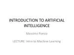 INTRODUCTION TO ARTIFICIAL INTELLIGENCE - slide 1