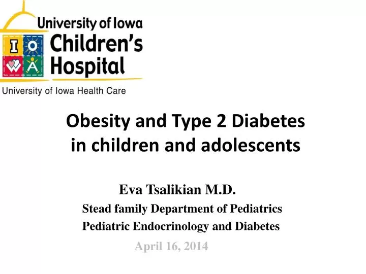 obesity and type 2 diabetes in children and adolescents