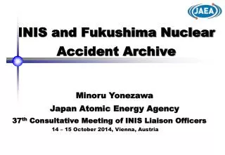 INIS and Fukushima Nuclear Accident Archive