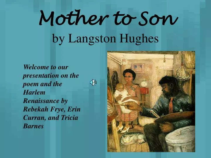 mother to son by langston hughes