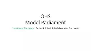 OHS Model Parliament