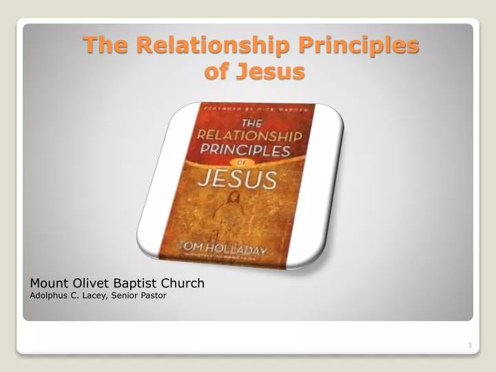 the relationship principles of jesus