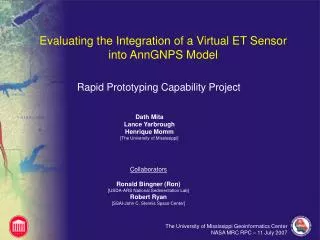 Evaluating the Integration of a Virtual ET Sensor into AnnGNPS Model