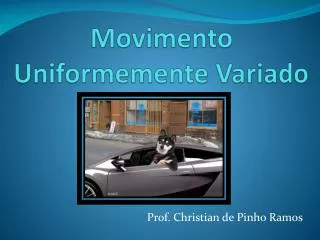 movimento uniformemente variado