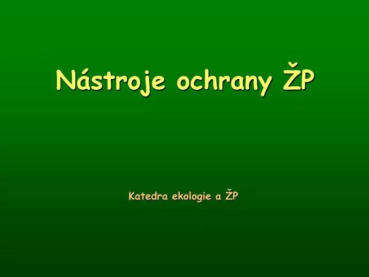 n stroje ochrany p