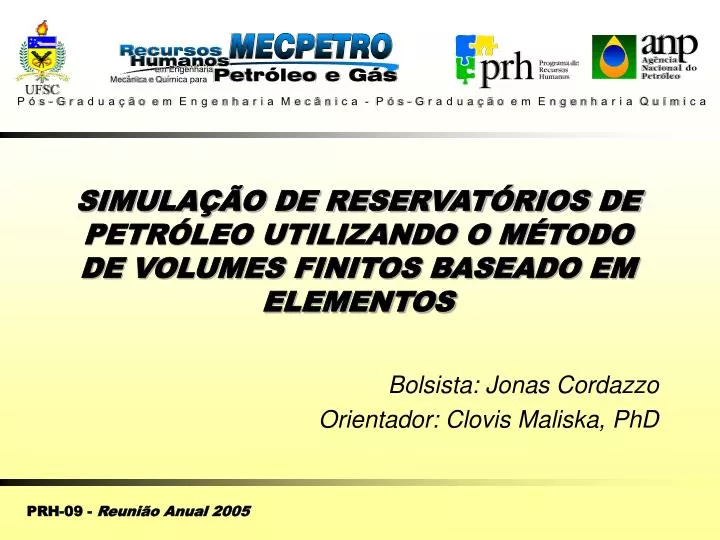 simula o de reservat rios de petr leo utilizando o m todo de volumes finitos baseado em elementos