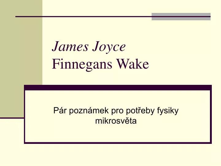 james joyce finnegans wake