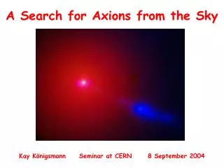 A Search for Axions from the Sky