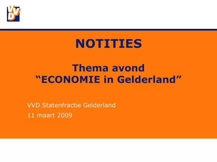 notities thema avond economie in gelderland