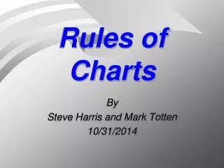 Rules of Charts