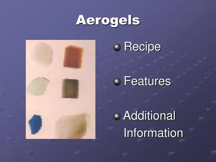 aerogels