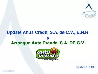 update altus credit s a de c v e n r y arranque auto prenda s a de c v