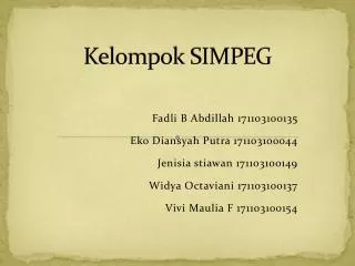 kelompok simpeg