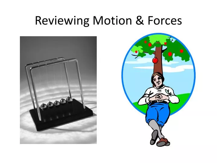 reviewing motion forces