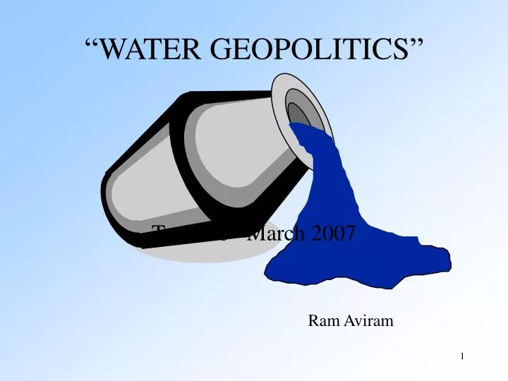 water geopolitics