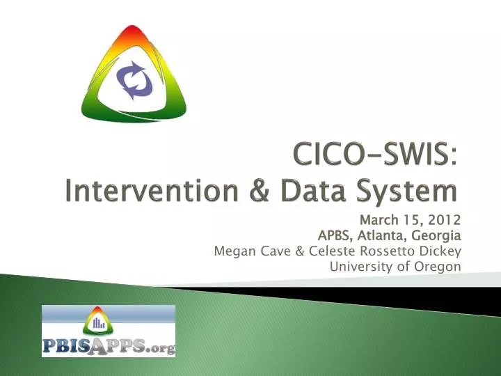 cico swis intervention data system
