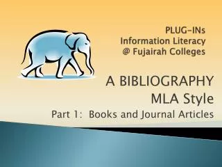 PLUG-INs Information Literacy @ Fujairah Colleges