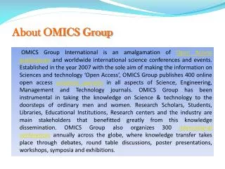 about omics group