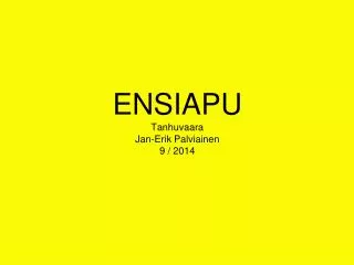 ensiapu tanhuvaara jan erik palviainen 9 2014
