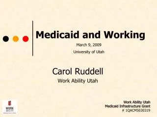 Medicaid and Working