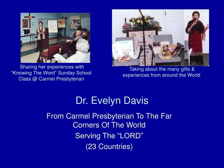 dr evelyn davis