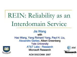 REIN: Reliability as an Interdomain Service