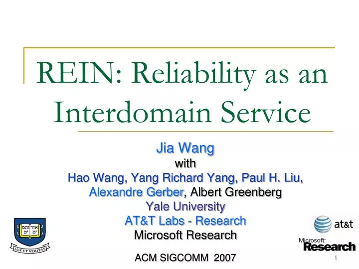 rein reliability as an interdomain service