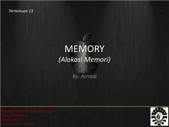 memory alokasi memori