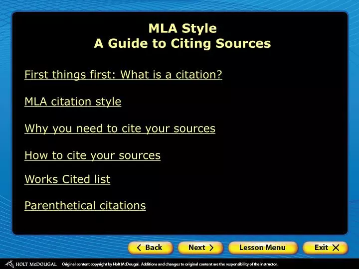 mla style a guide to citing sources