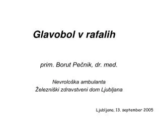 glavobol v rafalih