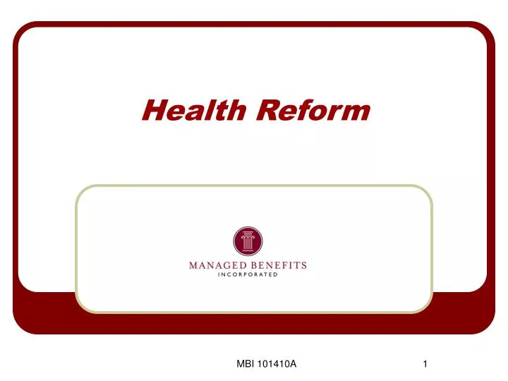 health reform