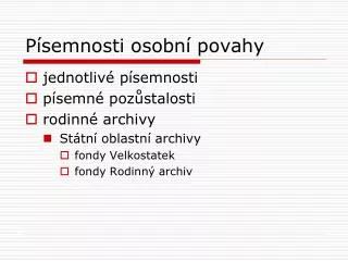 p semnosti osobn povahy