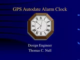 GPS Autodate Alarm Clock