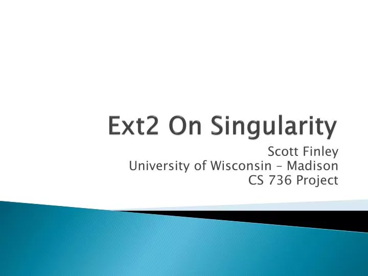 ext2 on singularity