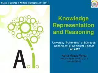 Knowledge Representation and Reasoning