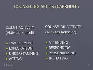 counseling skills carkhuff