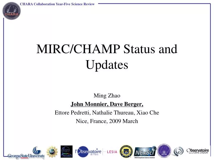 mirc champ status and updates