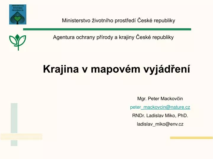 krajina v mapov m vyj d en